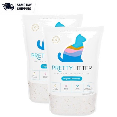 Eco-Friendly Silica Gel Cat Litter - Non-Clumping, Low Tracking, 6 Lbs x 2 Pack