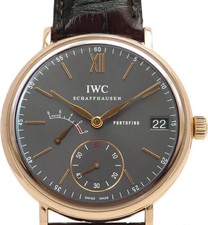 IWC Portofino Hand-Wound Eight Days IW510104 44mm Box Papers Gray Men's Watch