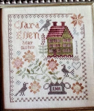 Blackbird Designs Cross Stitch Chart CLARA ELLEN anniversaries of the Heart #8