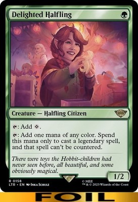 Delighted Halfling ** FOIL ** #158 - Lord of the Rings - NM MTG