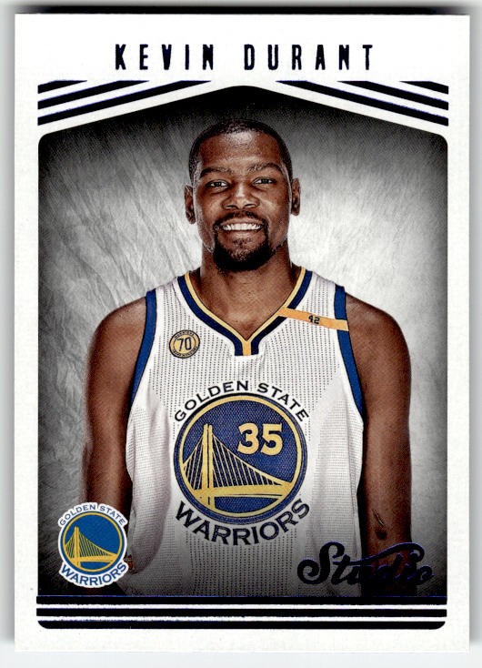 2016-17 Panini Studio Kevin Durant #150 Golden State Warriors