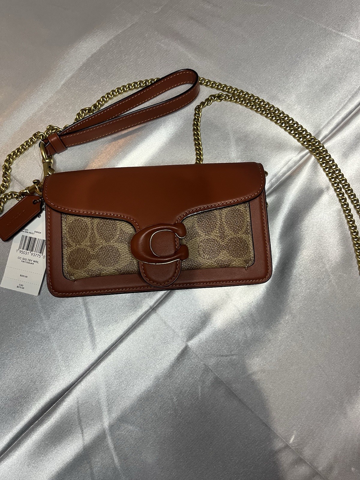 Coach Small Brown Leather Crossbody Shoulder Bag