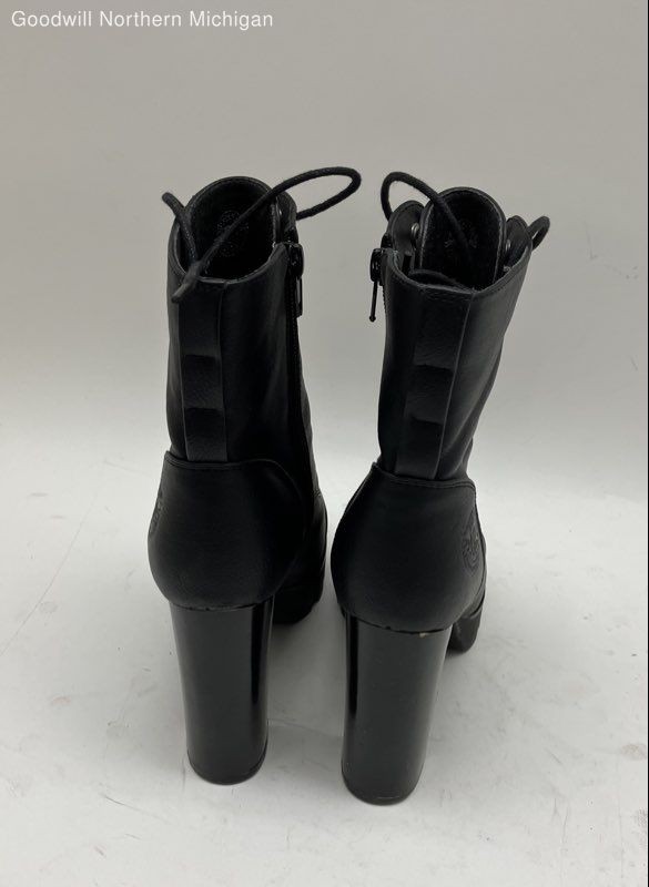 Milwaukee Performance Black Solid Lace-Up Heeled … - image 3