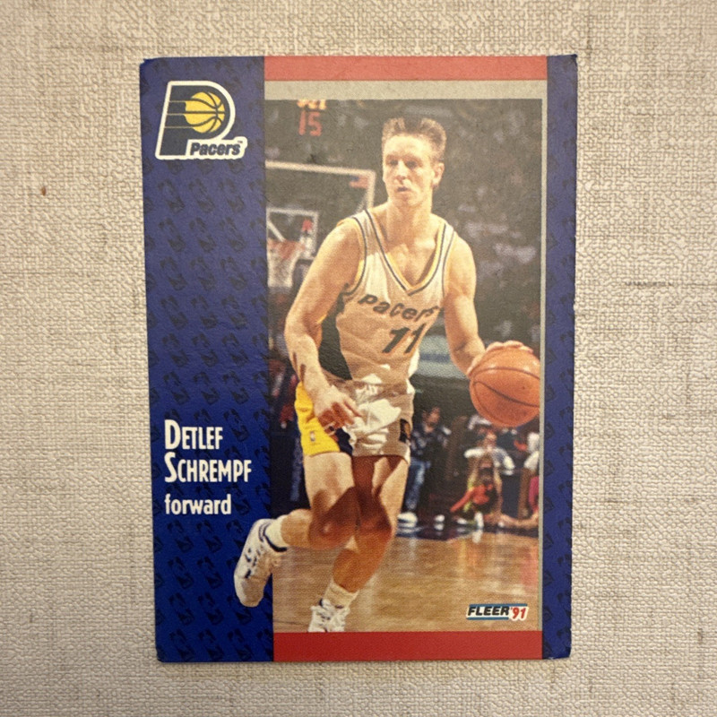 Fleer 1991-92 Detlef Schrempf #85 Indiana Pacers Base Set NBA Basketball Card