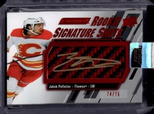 2023 Upper Deck Jakob Pelletier Signature Rookie Red Stick #/75