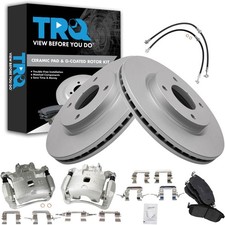 Ceramic Brake Pad Rotor Kit - Direct-Fit for Nissan Cube/Versa, Quiet Stops