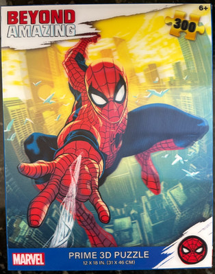 Marvel Spider-Man 3D Puzzle 300 Pc Lenticular Wall Art 12x18