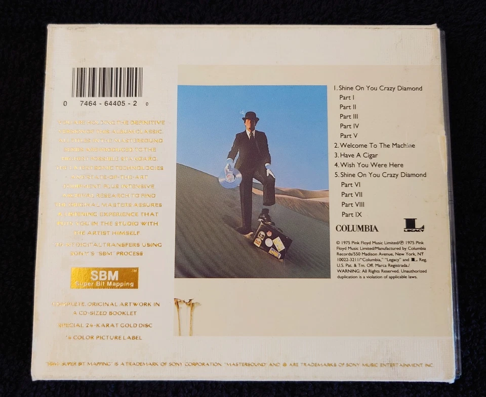 Pink Floyd./Wish You Were Here/Mastersound 24k Gold CD/1994 Columbia Release - Изображение 2 из 4