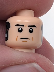 LEGO Lobot Minifigure Black Eyebrows, Star Wars 9678, SW0400