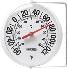 Big and Bold Thermometer with Mounting Bracket, Indoor Outdoor Thermometer, Easy