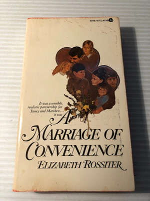 b Vintage  Elizabeth Rossiter A MARRIAGE of CONVENIENCE 1974 1st Avon Printing