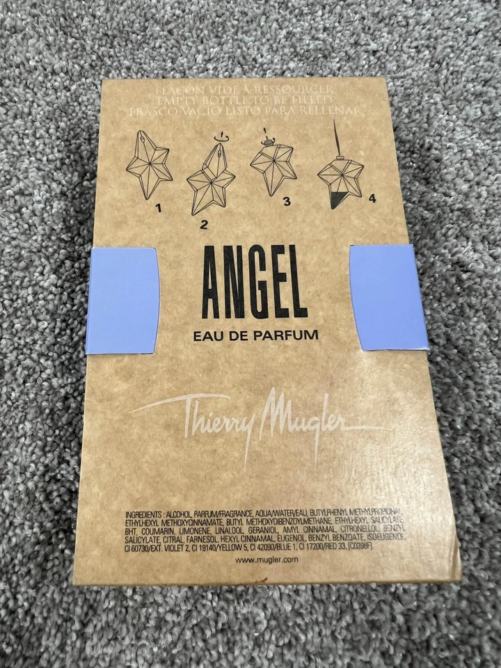 Thierry Mugler Angel Botella Estrella Recargable 25 ml Vacía Eau de Parfum Francia Foto 2 de 3