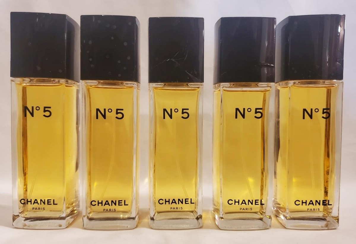 5 Bottles CHANEL No.5 EDT EAU DE TOILETTE perfume HUGE 3.4oz 100ml