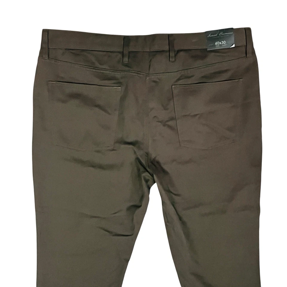 NEW Daniel Cremieux Signature Collectio Sz 40x30 Brown/Hazel Pants Cotton & Wool - Image 4 of 4