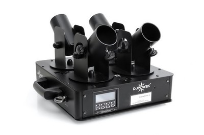 DJ POWER Shot Base quad R-6 - Konfetti Abschussvorrichtung für 4 elektrische Sho