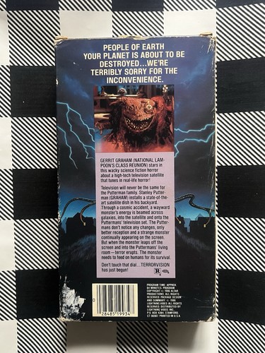 Terror Vision VHS Tape Rare Lightning Video Cult Horror 1986 80s - Picture 2 of 5