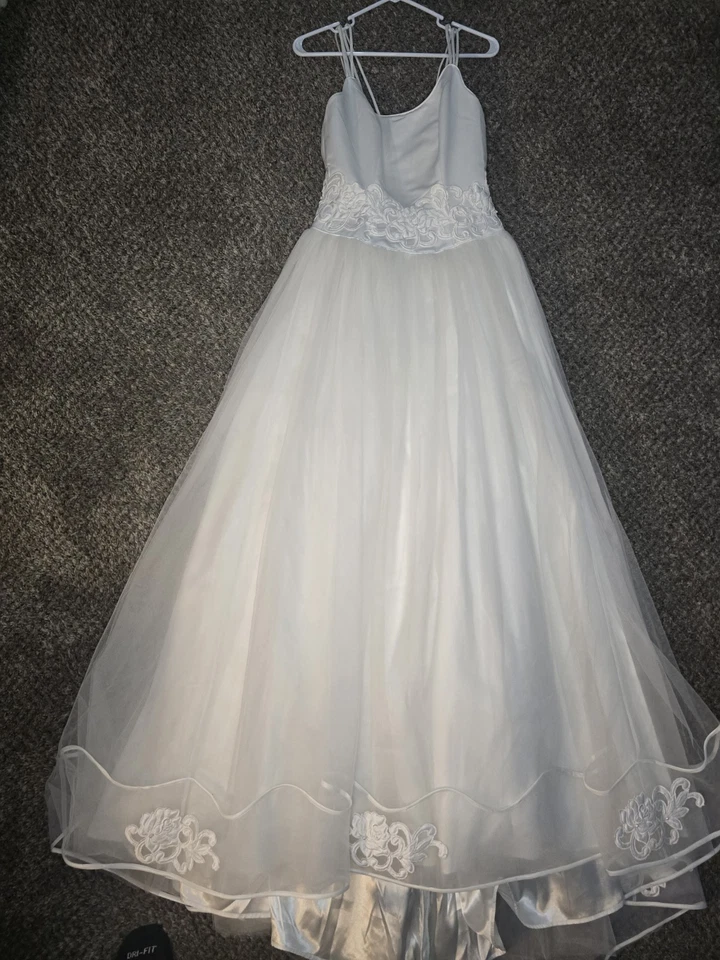 Vestido de novia Casablanca marfil para mujer talla 8 nuevo con etiquetas lazo flores 2013 Foto 2 de 4