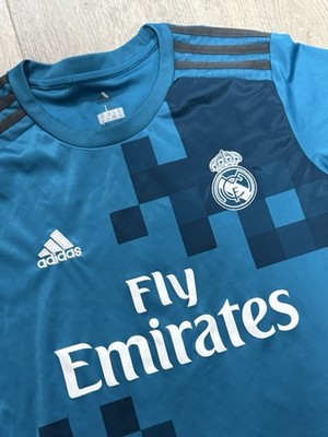 Adidas Real Madrid Ronaldo Away 2017-18 Jersey Mens Medium Blue