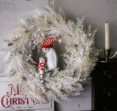 Türkranz Weihnachten, Adventskranz, Weihnachtskranz, Outdoor, Deko, 30 cm.