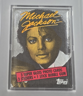 Rare 1984 MICHAEL JACKSON Sealed Topps Wax Pack-Series 1-MUSIC
