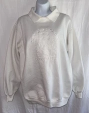 VTG 1980's Giorgio Beverly Hills Rodeo Drive Iconic Logo Embroidered Sweatshirt