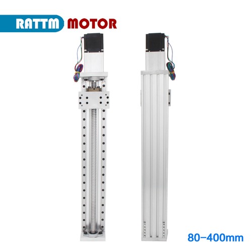【EE. UU.】Actuador guía lineal de 80 mm de ancho 100-600 mm de carrera efectiva y motor paso a paso 57 - Imagen 2 de 9