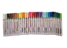 Uchida Marvy DecoColor 200 Paint Marker, Fine Point, One Set of 30 Colors