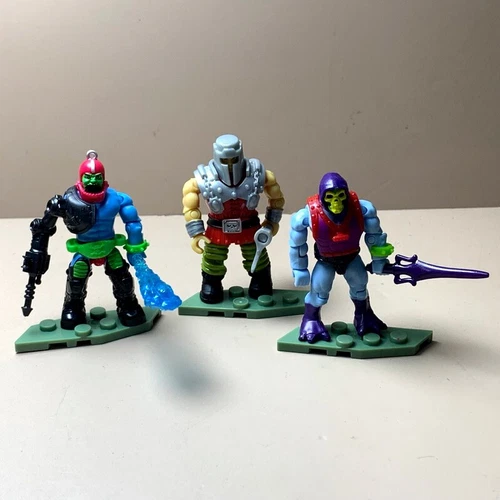 6X Mega Bloks Masters Of The Universe Snake Mountain Ram Man Stratos He Man Toys - Picture 3 of 7