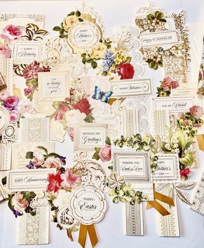 Anna Griffin entzückende Karten, Collage Topper, Elfenbein Umschläge + 5 DCWV Minis! - Bild 7 von 12