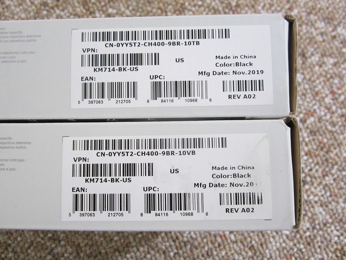 NEW Dell KM714 WM514 Wireless Slim Keyboard Mouse in SEALED Retail Box NOS