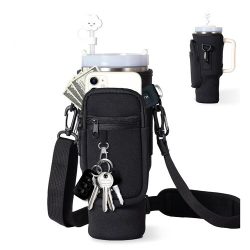 Portable Cup Sleeve Drink Holder Reusable Water Bottle Carrier Travel Bag AU - Picture 14 of 24