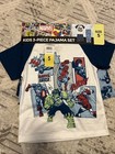 Boys Marvel Pajama Set Shirt Shorts Pants Size 5 NWT-A