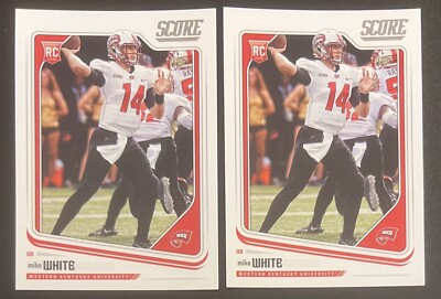 (2) Mike White 2018 Score ROOKIE Lot #357 - Western Kentucky Hilltoppers