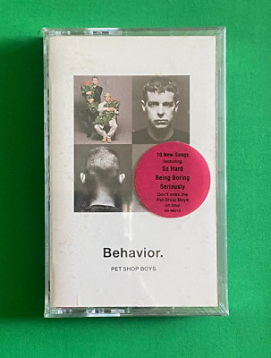 PET SHOP BOYS / BEHAVIOR 1990 EMI RECORDS FACTORY SEALED CASSETTE
