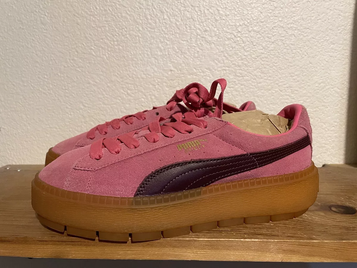 Women\'s Puma Suede Platform Shoes Sneakers Classic Comfort Pink Casual 8 eBay | Size