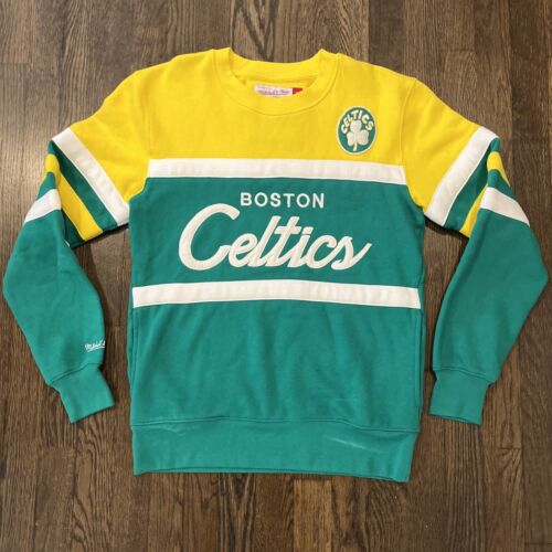 Boston Celtics Sweatshirt Small Mens Green Mitchell And Ness