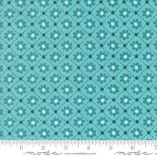 Sunday Brunch Small Floral Check Mint Tea by BasicGrey for MODA 1/2 Yard