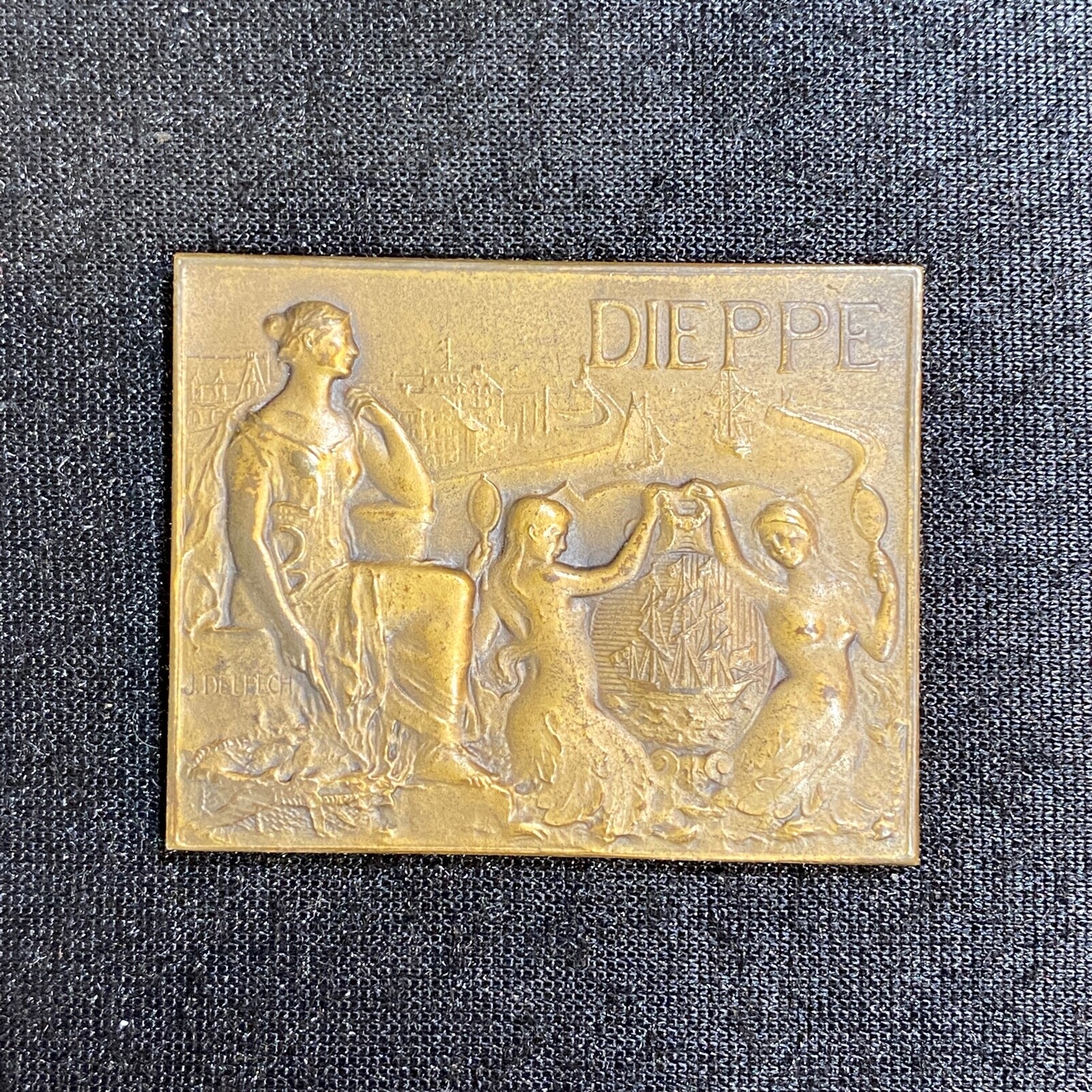 French Dieppe medal awarded to G.Abraham with original box collectable (coin) eBay