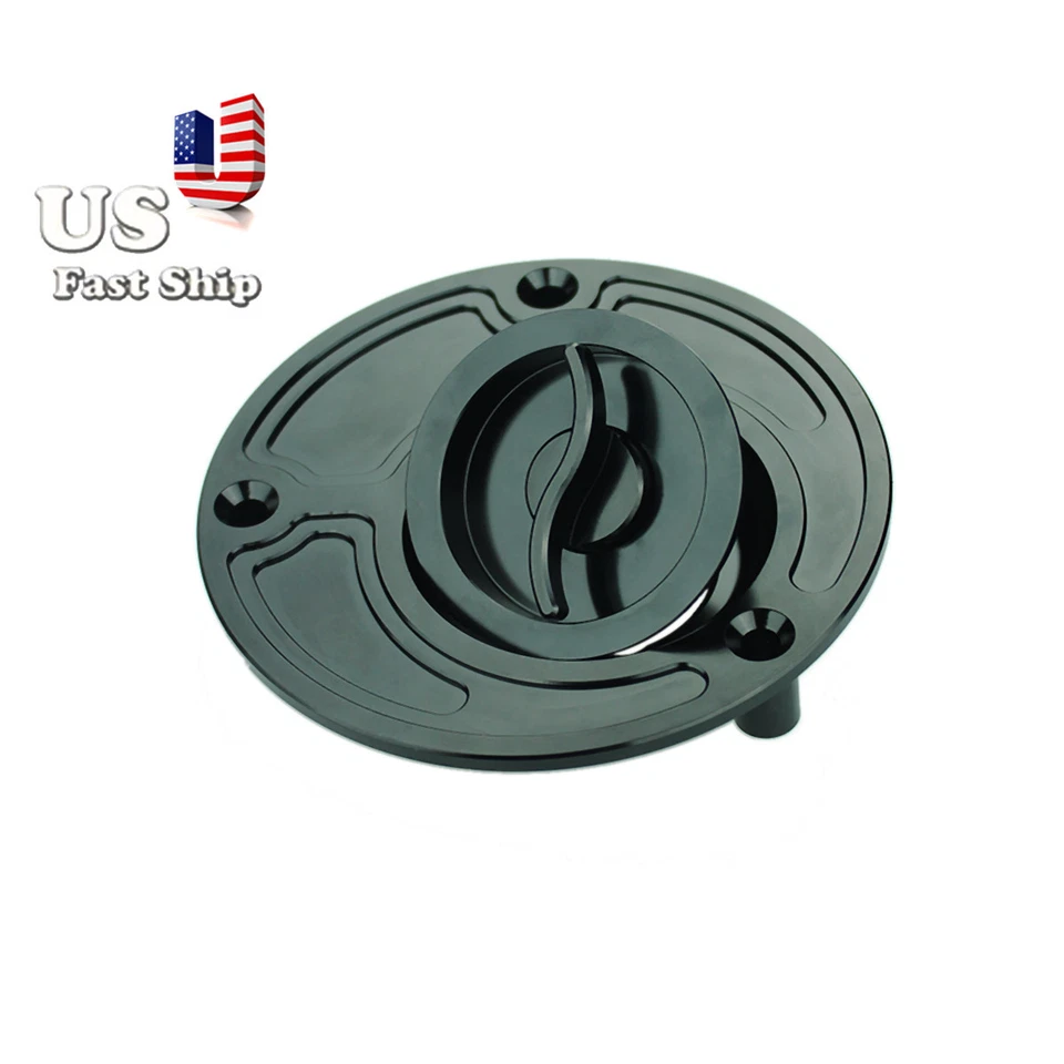 Tapa de combustible de gasolina CNC negra para Ducati 748 916 996 998 848 1098 S/R todo el año sin llave Foto 3 de 4