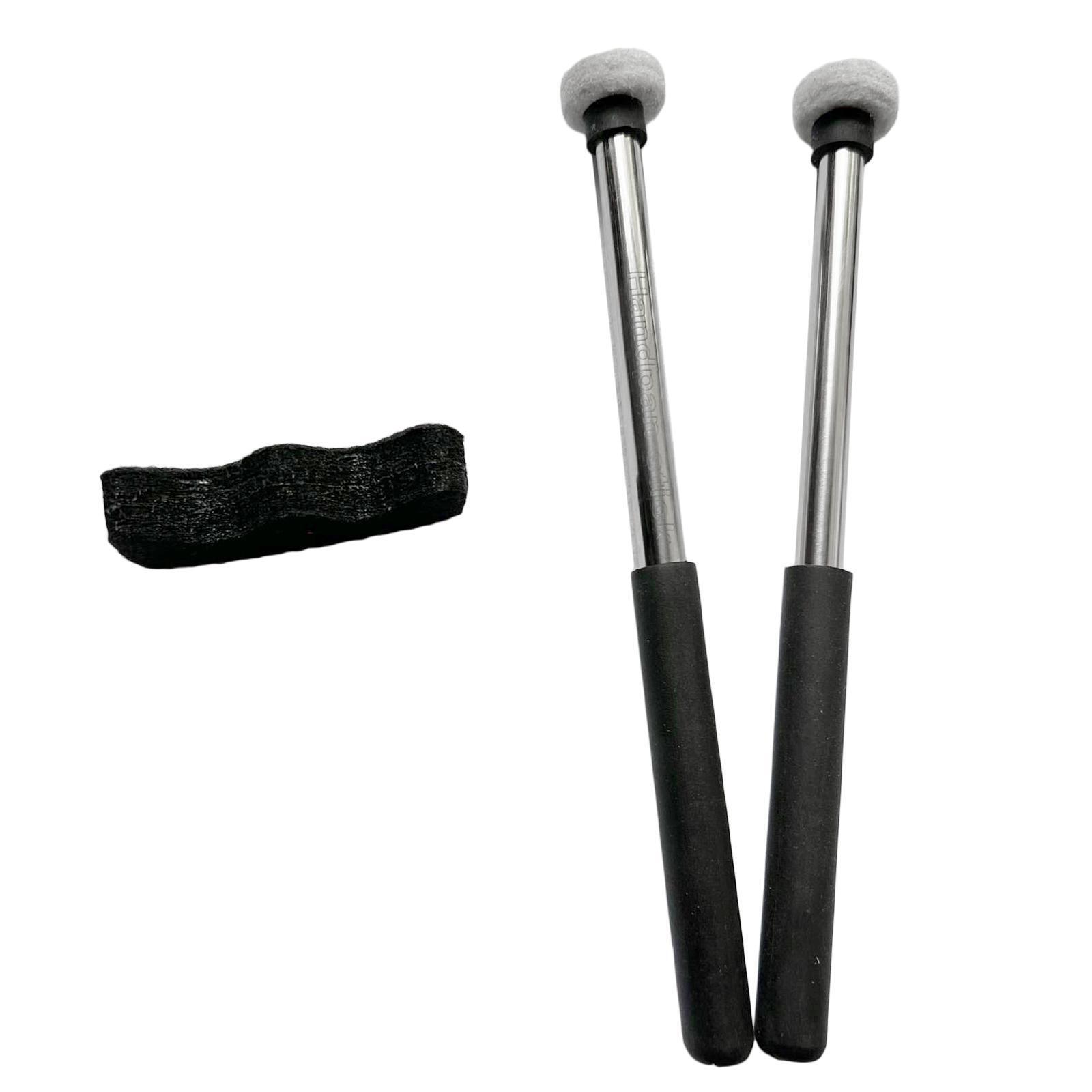Tambour Sticks Set Ensemble de tambour à fil rétractable Brosse de
