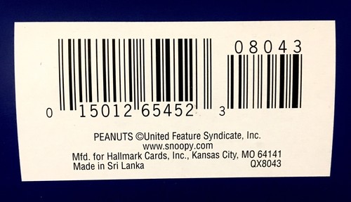 Hallmark Keepsake Peanuts Ornament "Spotlight on Snoopy" Literary Act (#5) - 第 9/9 張圖片