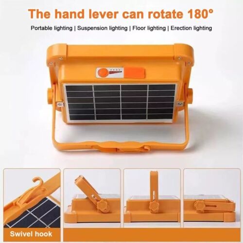 3000W 20000LM Portable 336 LED Solar Rechargeable Work Light Camping Flood Light - Picture 4 of 21