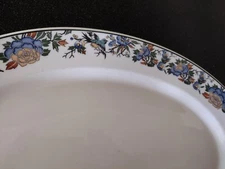 Antique O.P. CO. 1927 SYRACUSE China  OVAL PLATTER TAPESTRY   Restaurant Ware