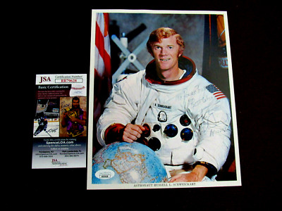 RUSTY SCHWEICKART RUSSELL NASA APOLLO 9 ASTRONAUT SIGNED AUTO 8 X 10 LITHO JSA 