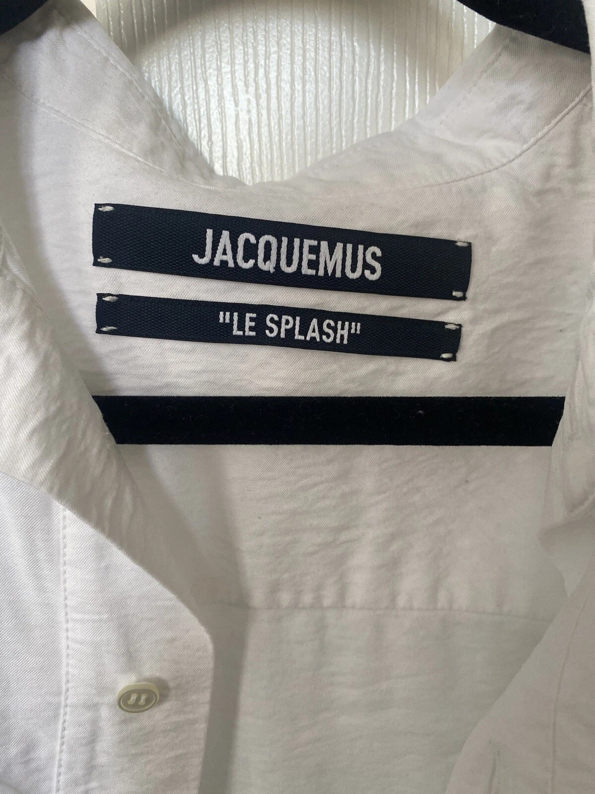 Abito Camicia Jacquemus Le Splash Bianco Ritagliato Taglia 36
