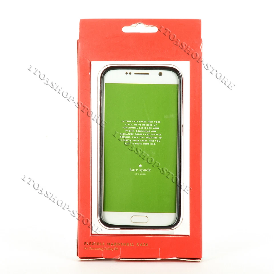 Funda rígida flexible Kate Spade para Samsung Galaxy S6 - Punto Larabee negro Foto 2 de 4