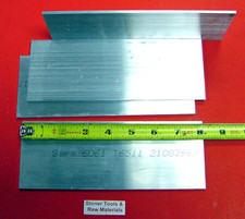 4 Pieces 1/8" X 3" ALUMINUM 6061 T6511 FLAT BAR 8" long Extruded Mill Bar Stock