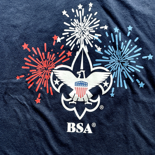 BOY SCOUTS OF AMERICA 4th of July Patriotic USA T-Shirt Damen L - Scout Mom BSA - Bild 4 von 6