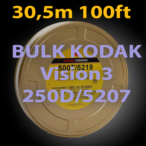 BULK 100ft/30.5m 35mm Kodak Vision3 250D Cinestill, Portra, Negative