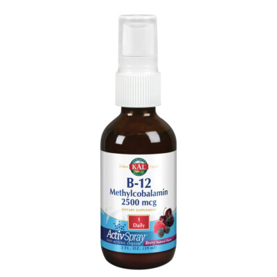 Kal 2500 Mcg B-12 Spray Berry Methylcobalamin, 2 Fluid Ounce